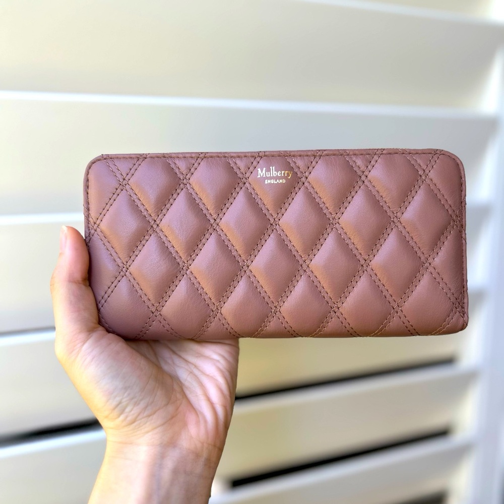 Mulberry Quilted Leather Wallet BNWOT